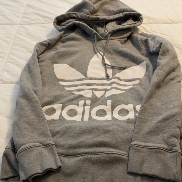 Gray adidas hoodie - Picture 2 of 4